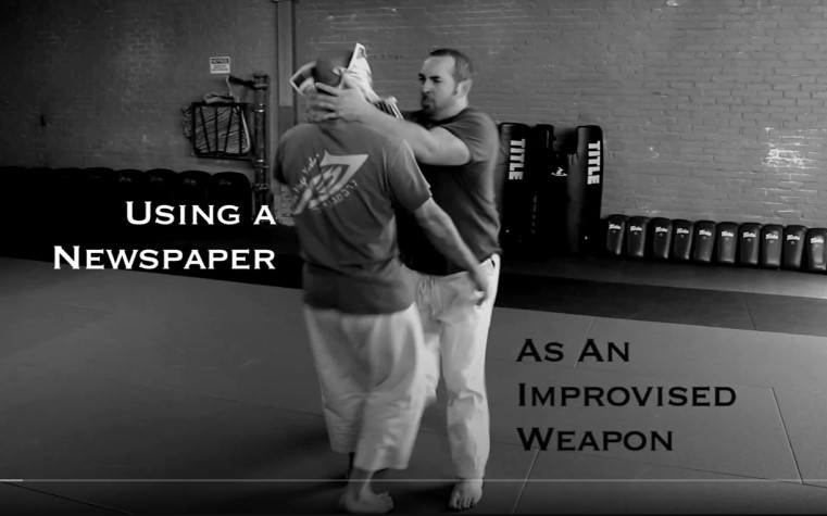 Krav Maga Lowell - Using A Newspaper As An Improvised Weapon